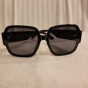 Black Oversized Square Sunglasses - Unbranded